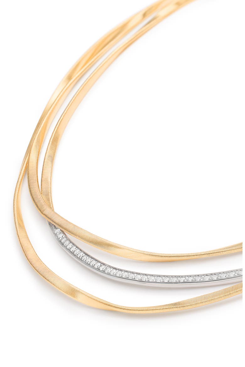 Diamond Necklace, Alternate, color, D0.32 18KYG