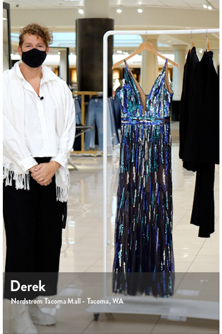 Samira Sequin Embellished Gown video
