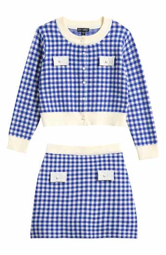 Kids' Double Knit Cardigan & Skirt Set