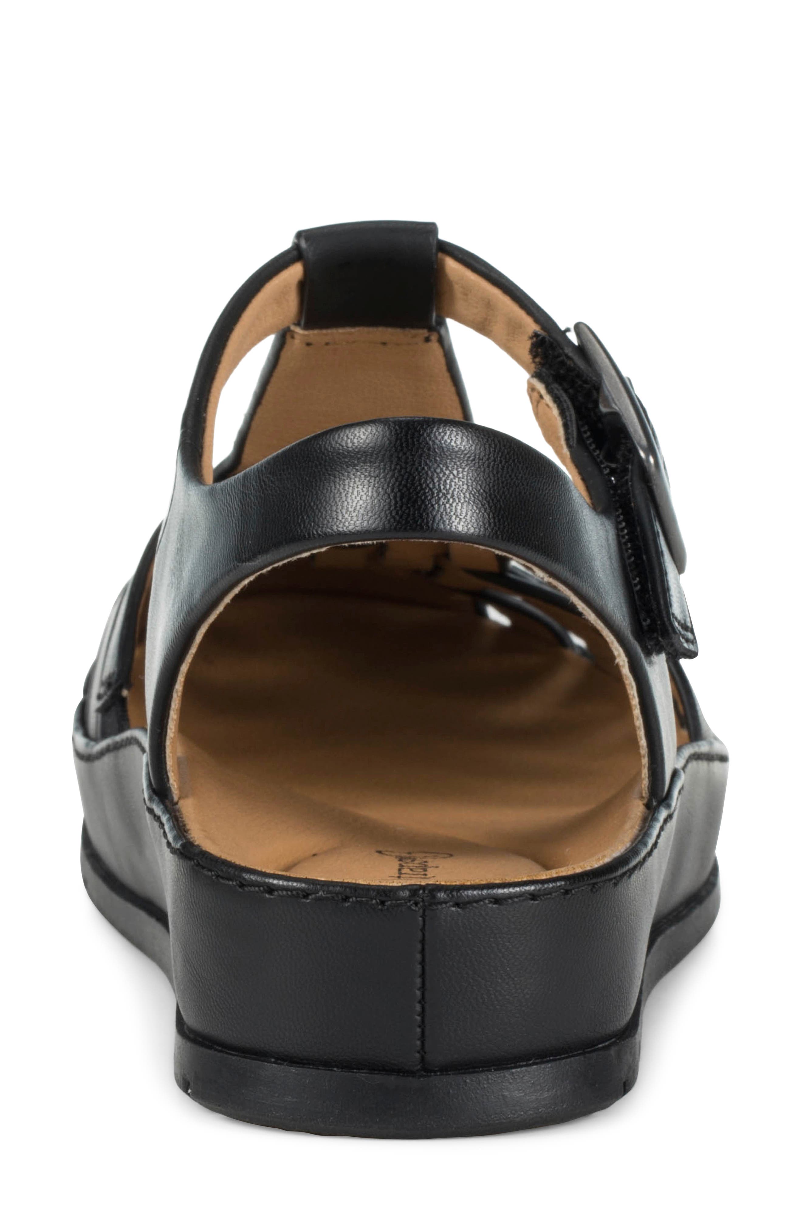 Welsy Fisherman Sandal, Alternate, color, BLACK