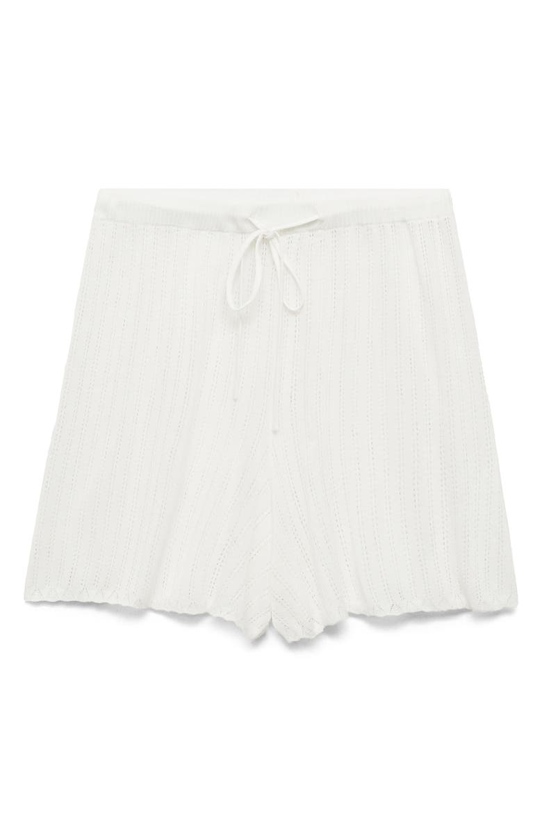 MANGO Pointelle Pajama Shorts, Alternate, color, 