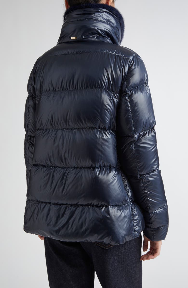 Herno Shiny Nylon Down Jacket, Alternate, color, Blue Navy