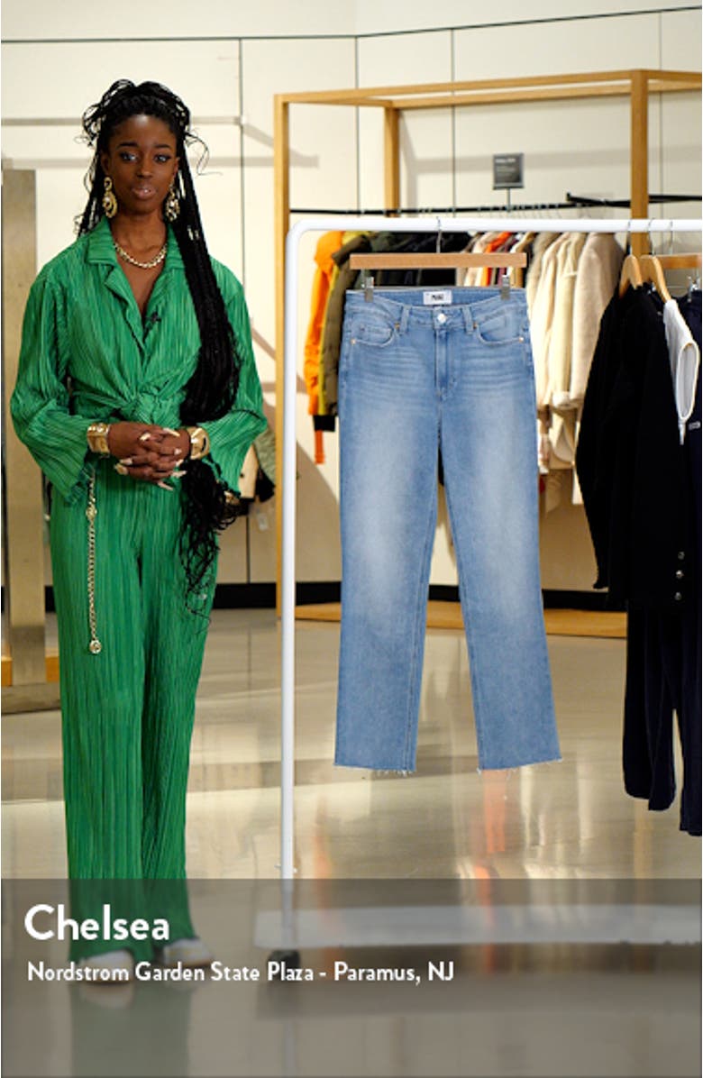 Cindy Raw Hem Ankle Straight Leg Jeans, sales video thumbnail