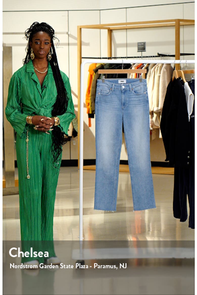 Cindy Raw Hem Ankle Straight Leg Jeans video