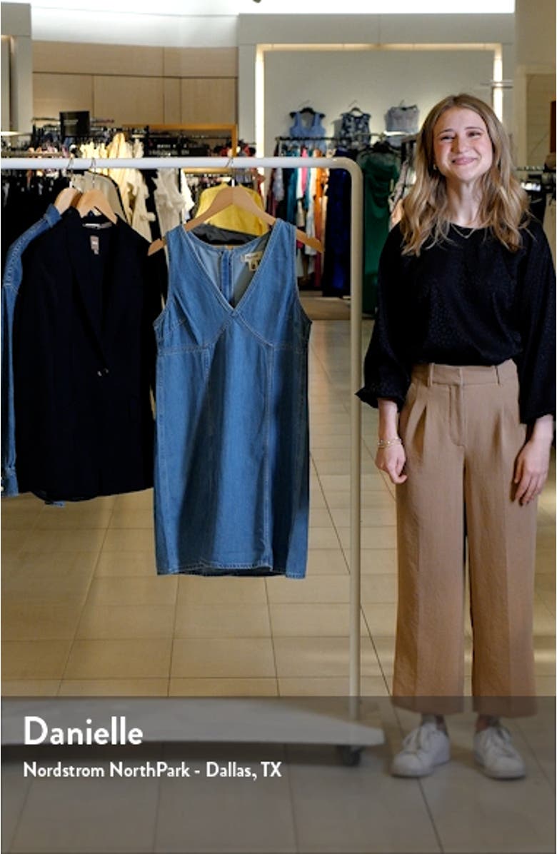 Sleeveless Denim Minidress, sales video thumbnail