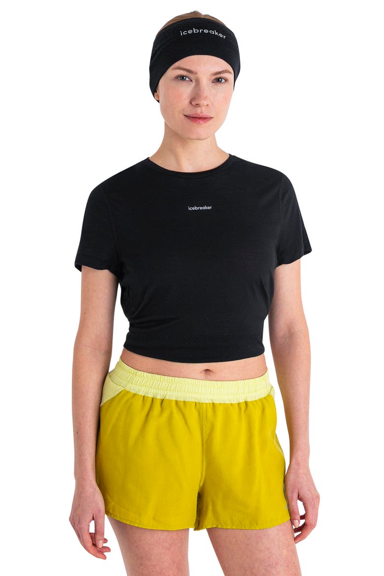 Lyocell & Merino 125 Cool-Lite Speed Split Back T-Shirt, Alternate, color, BLACK