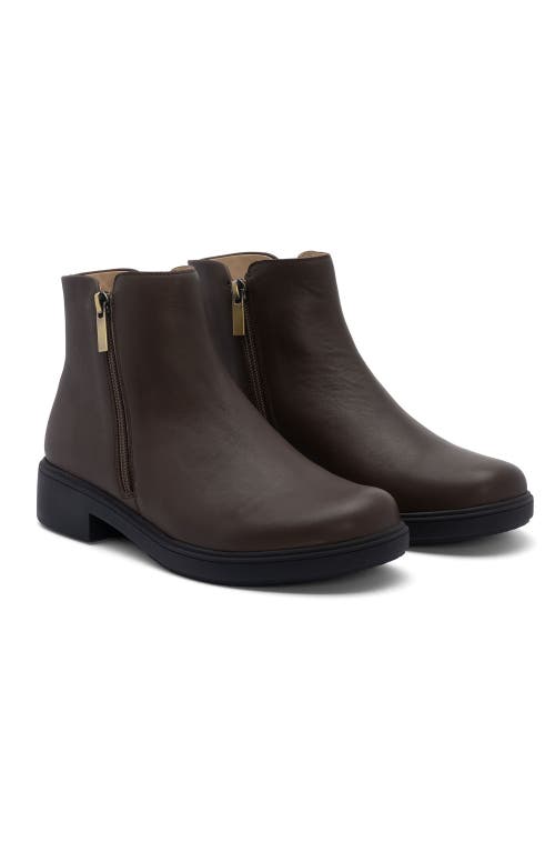 Abeo Compass Zip In Dark Brown - Metatarsal