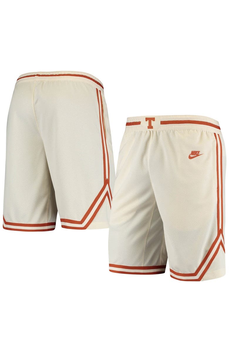Nike Men's Nike Cream Texas Longhorns Retro Replica Performance Basketball Shorts, Main, color, Cream