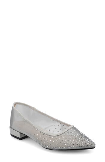Journee Collection Gracelynn Evening Ball Flat In Silver