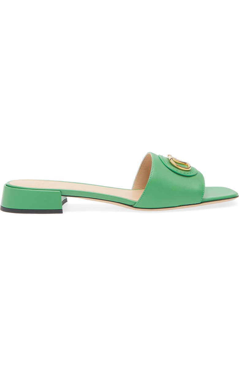 Valentino Garavani VLOGO Slide Sandal, Alternate, color, Green