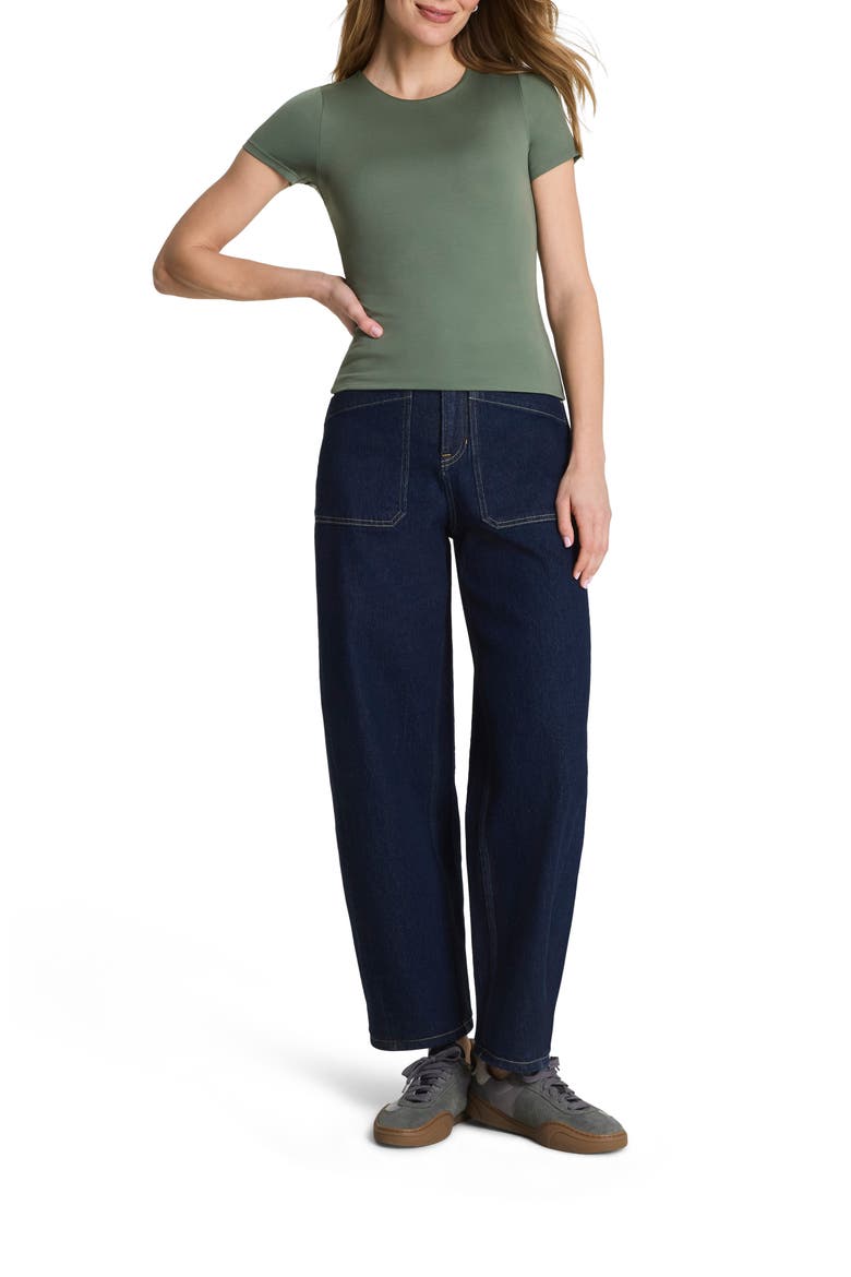 SPANXsmooth™ Jersey Crewneck T-Shirt, Alternate, color, EUCALYPTUS