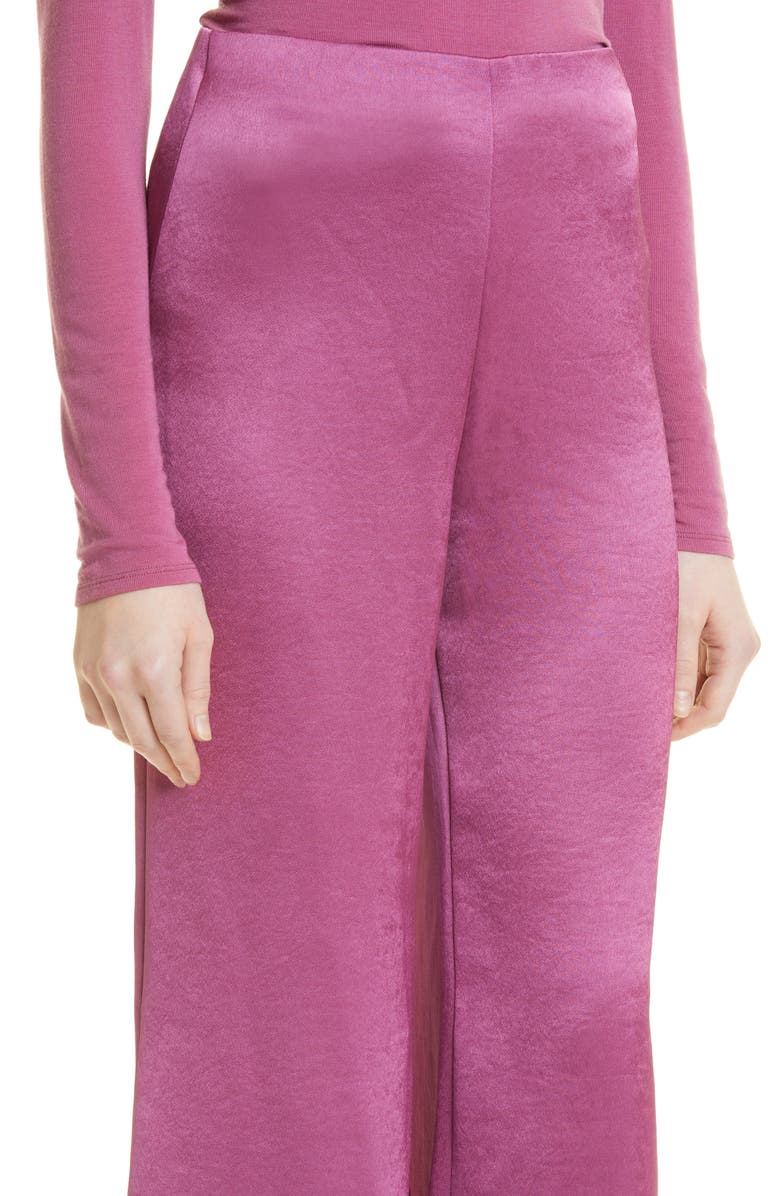 Vince Satin Crop Flare Leg Pants, Alternate, color, 