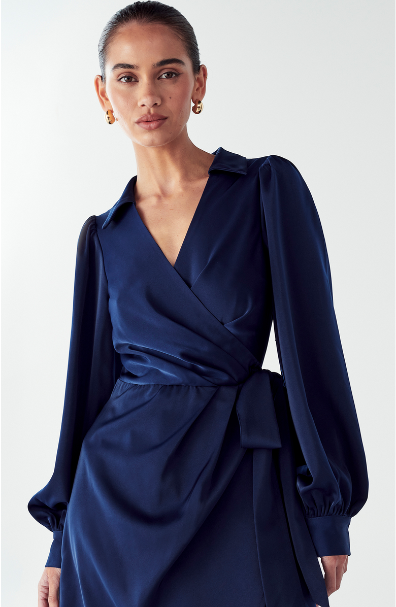 WILLA Pearl Wrap Dress, Alternate, color, Sage Green