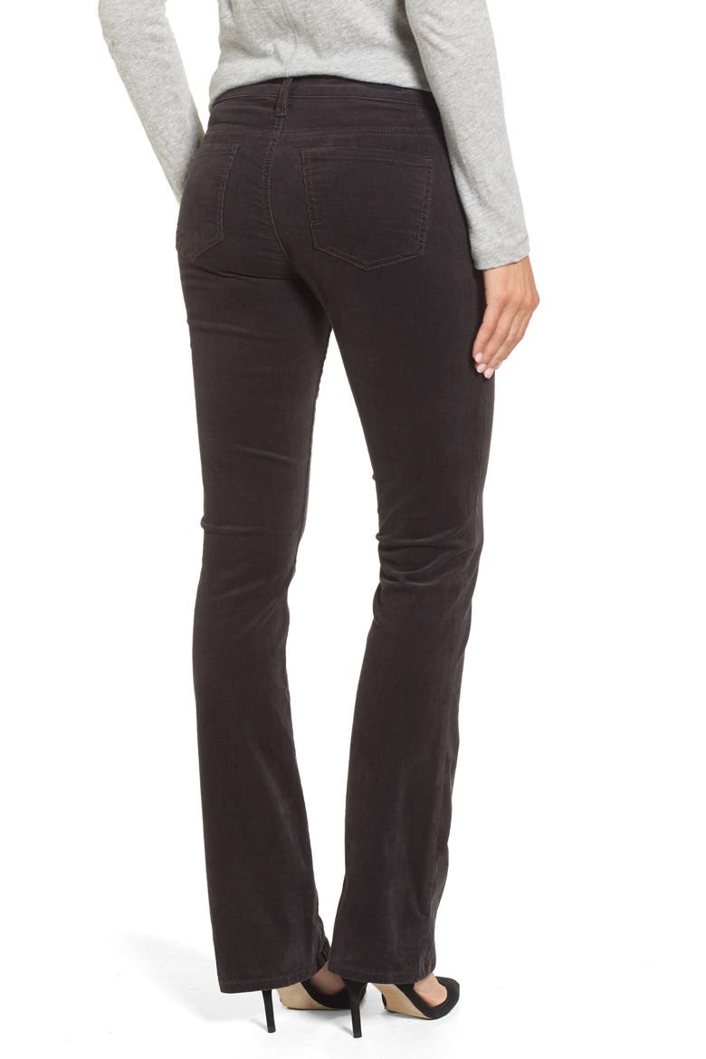 Karen Bootcut Corduroy Pants, Alternate, color, ANNECY CHARCOAL