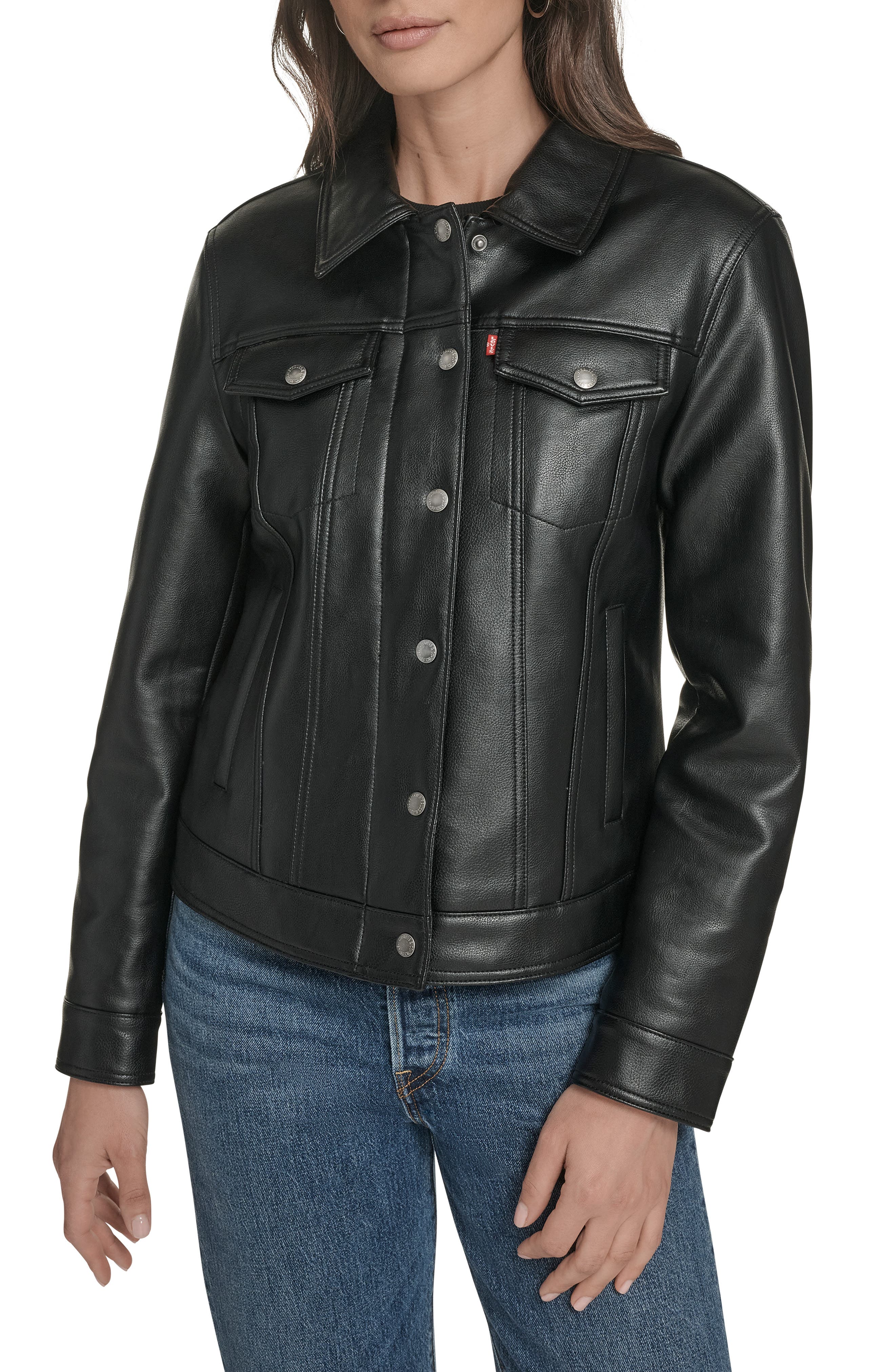 Levi's Faux Leather Trucker Jacket