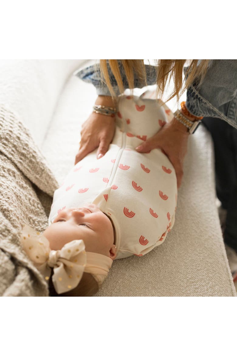 Supersoft Micro-Fleece Sleep Sack with Swaddle Transition, Alternate, color, Rainbows