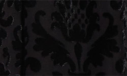 Burberry Paisley Flocked Bishop Sleeve Top In Black
