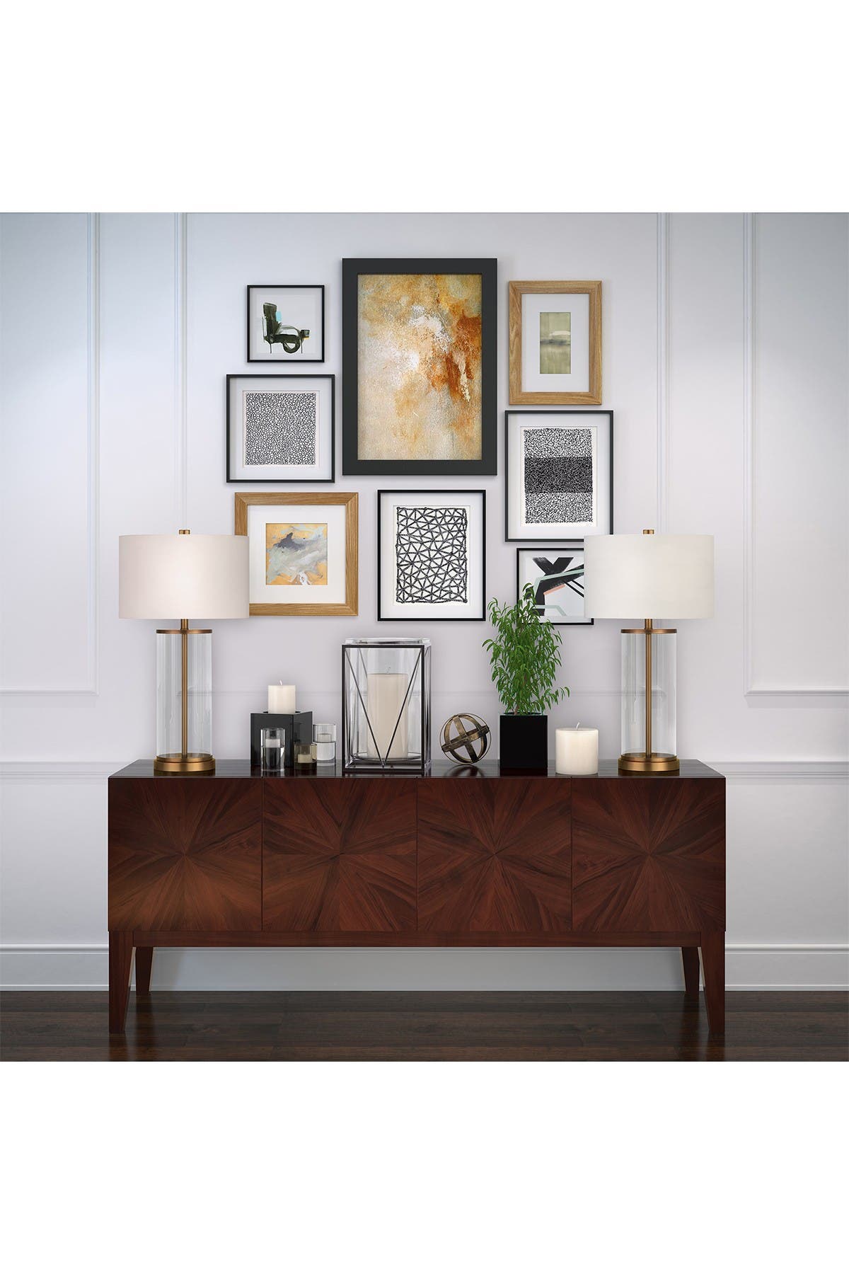 ADDISON AND LANE Rowan Table Lamp - Glass And Antique Brass | Nordstromrack