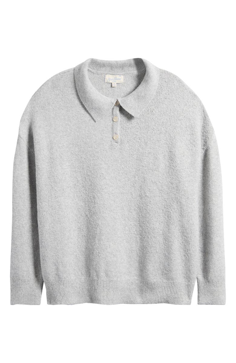 PacSun Jesse Knit Polo Sweater, Main, color, Heather Grey