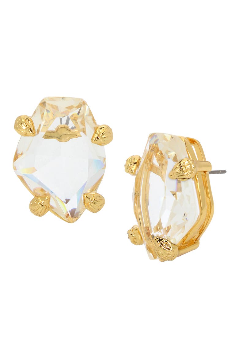Crystal Stud Earrings, Main, color, GOLD/ CRYSTAL