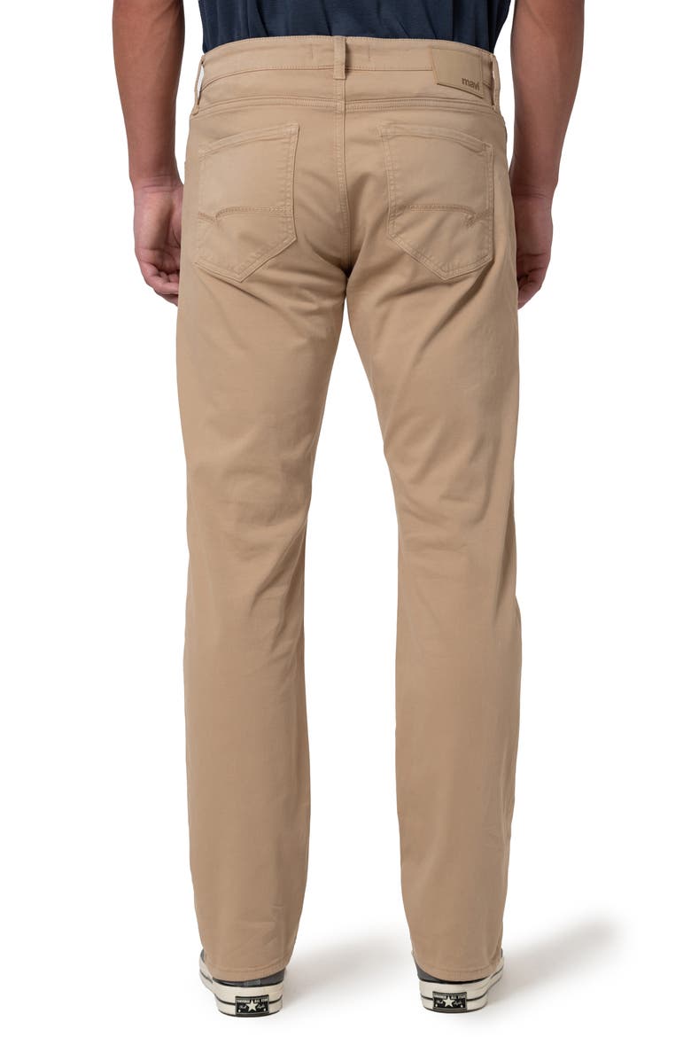 Zach Straight Leg 5-Pocket Cotton Stretch Twill Pants, Alternate, color, CASHEW TWILL