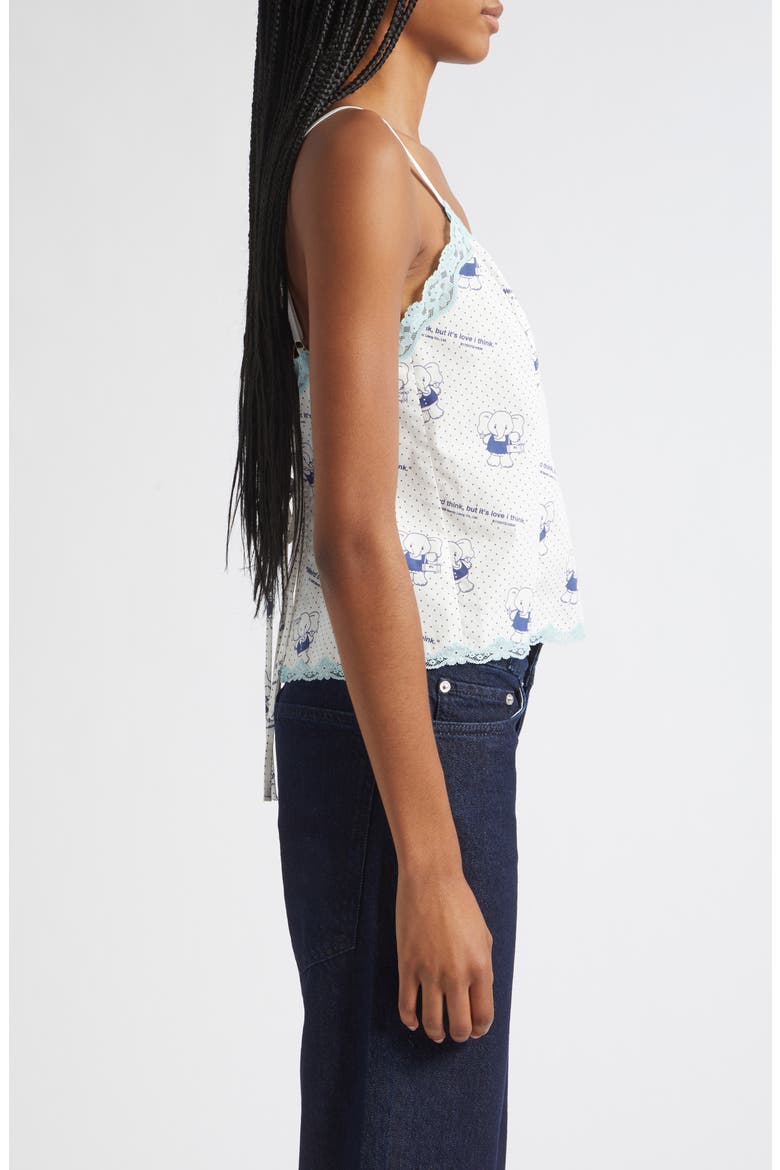 Selkie Cotton Camisole, Alternate, color, WHITE