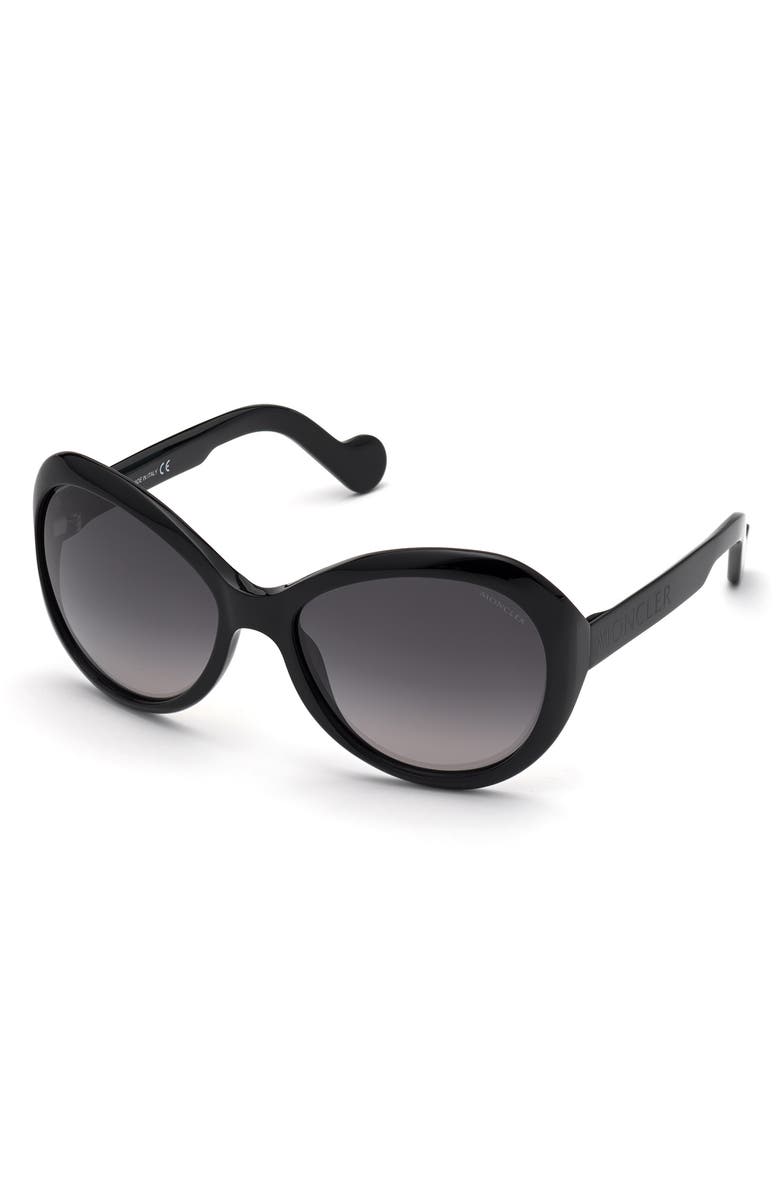 Moncler 60mm Oversize Round Sunglasses, Main, color, 