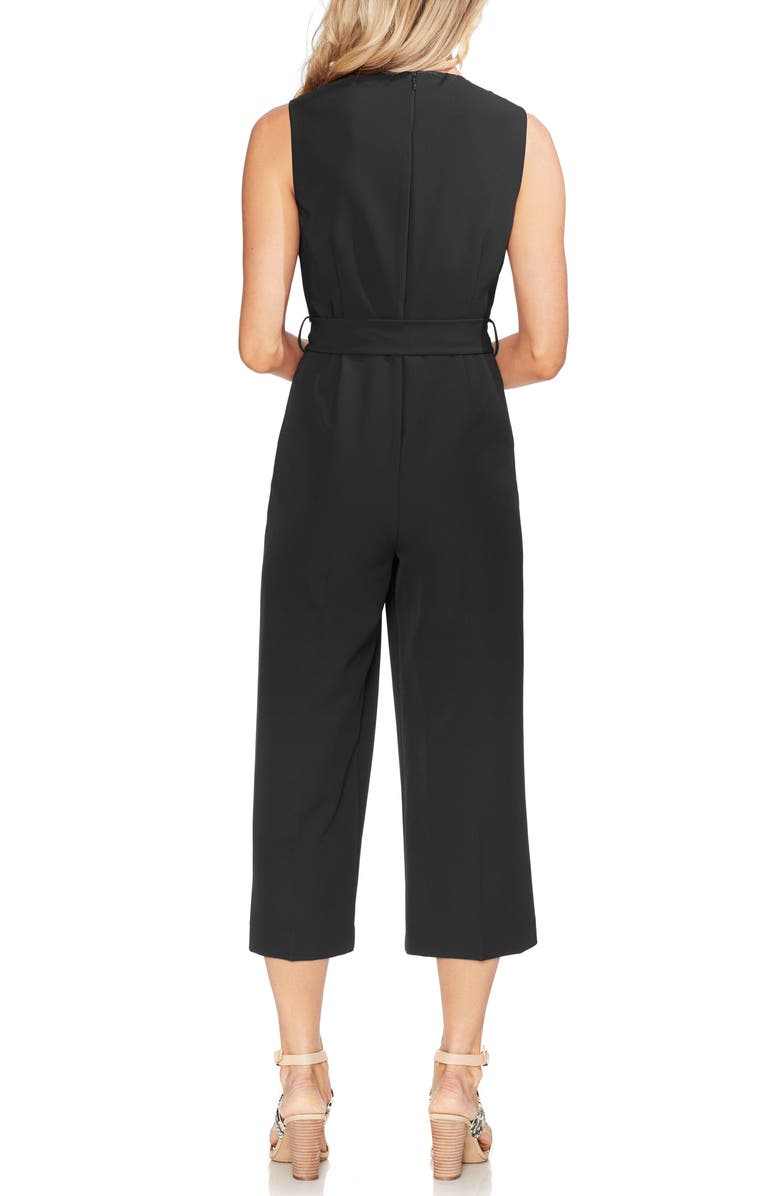 Vince Camuto Belted Crop Jumpsuit, Alternate, color, 