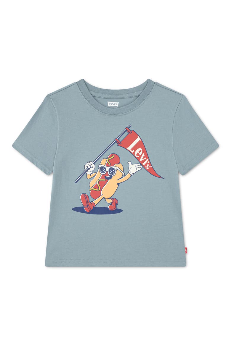 Kids' Parading Hot Dog T-Shirt, Main, color, LEAD
