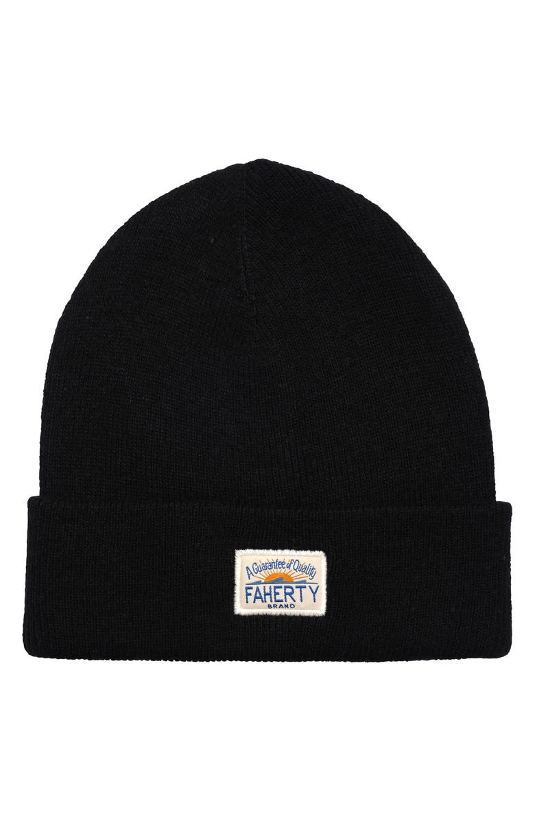 Faherty Core Logo Beanie, Main, color, 