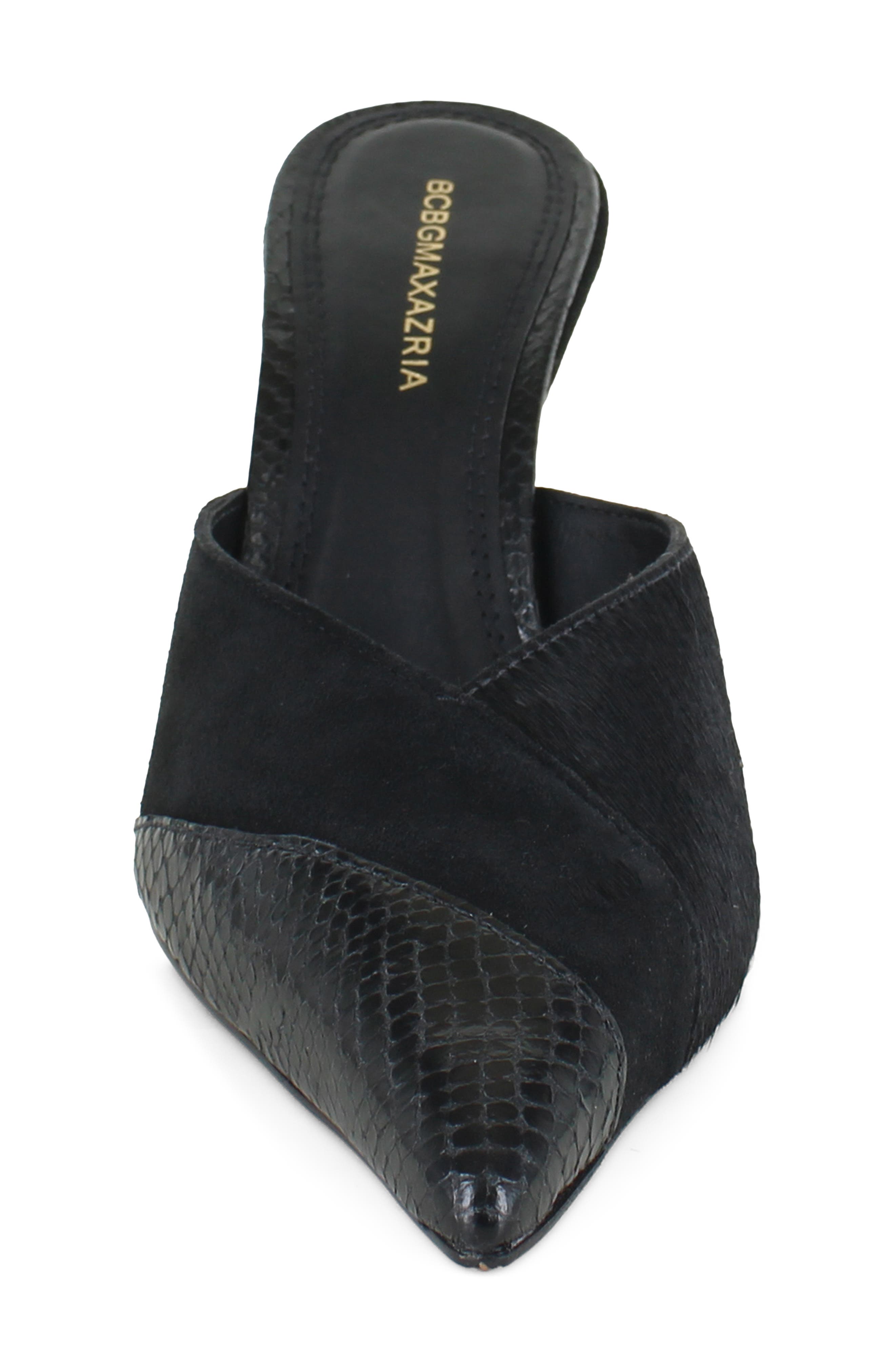 Ginna Snakeskin Embossed Mule, Alternate, color, BLACK MULTI