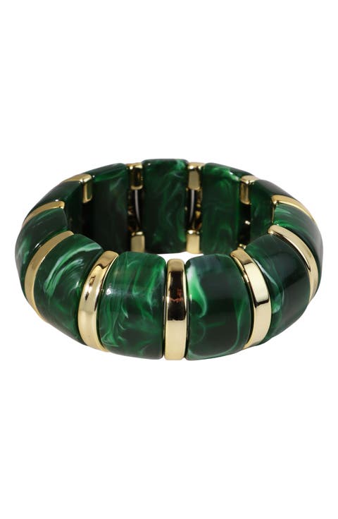Resin Domed Stretch Bracelet