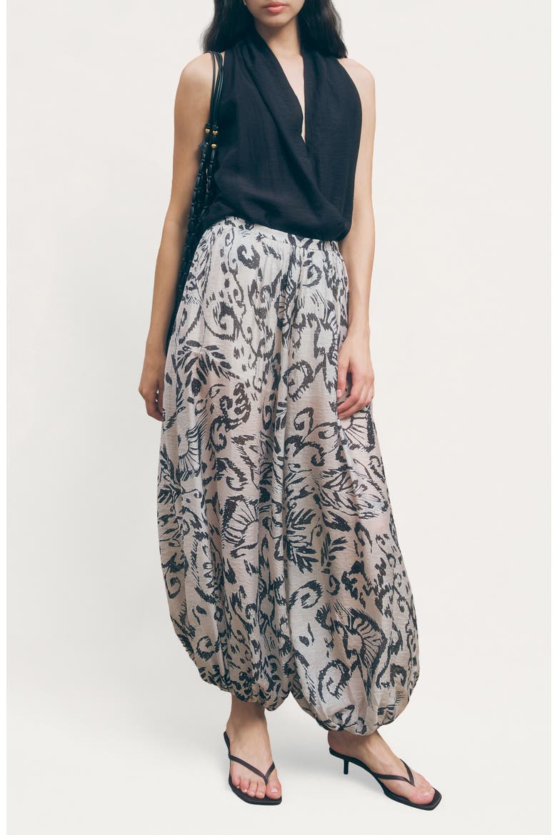 Talia Balloon Pants, Alternate, color, MONARCH PRINT