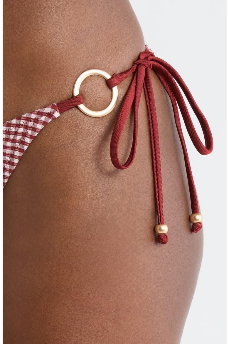 Ring Side Tie Bikini Bottoms, Alternate, color, COCO KISSES