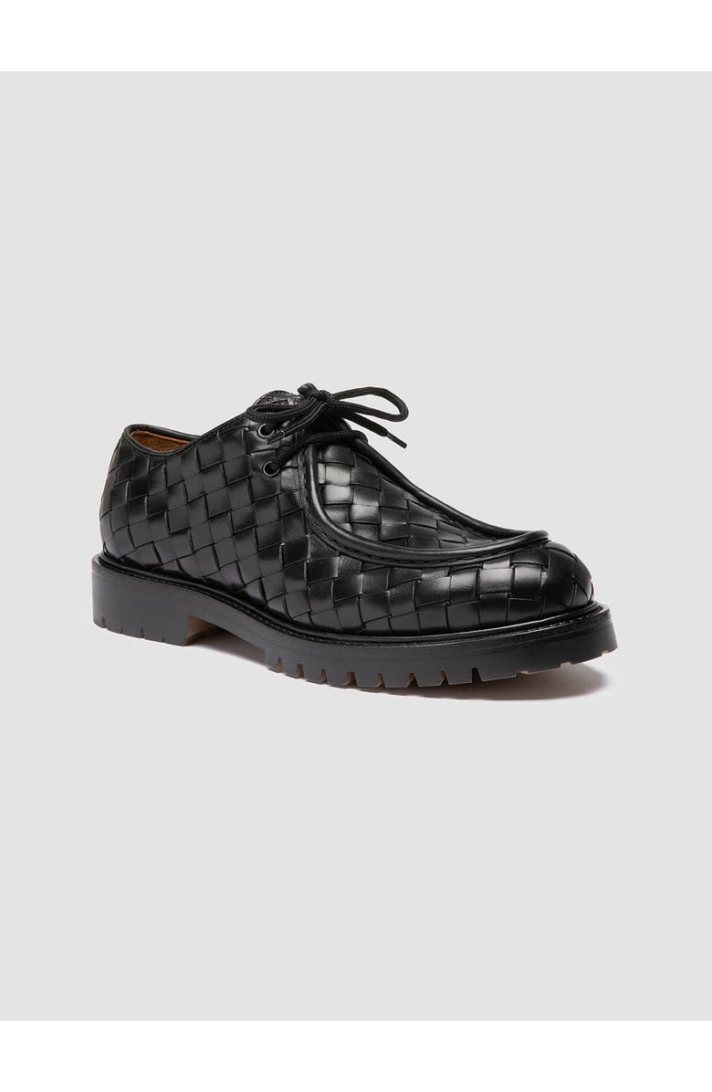 Officine Creative Boss 015 Woven Leather Derby Shoes, Alternate, color, Black