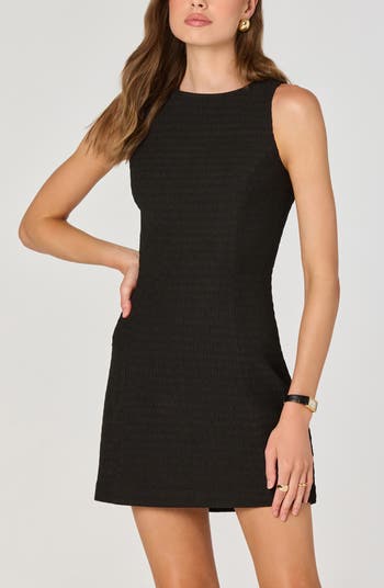Textured Knit Sheath Minidress