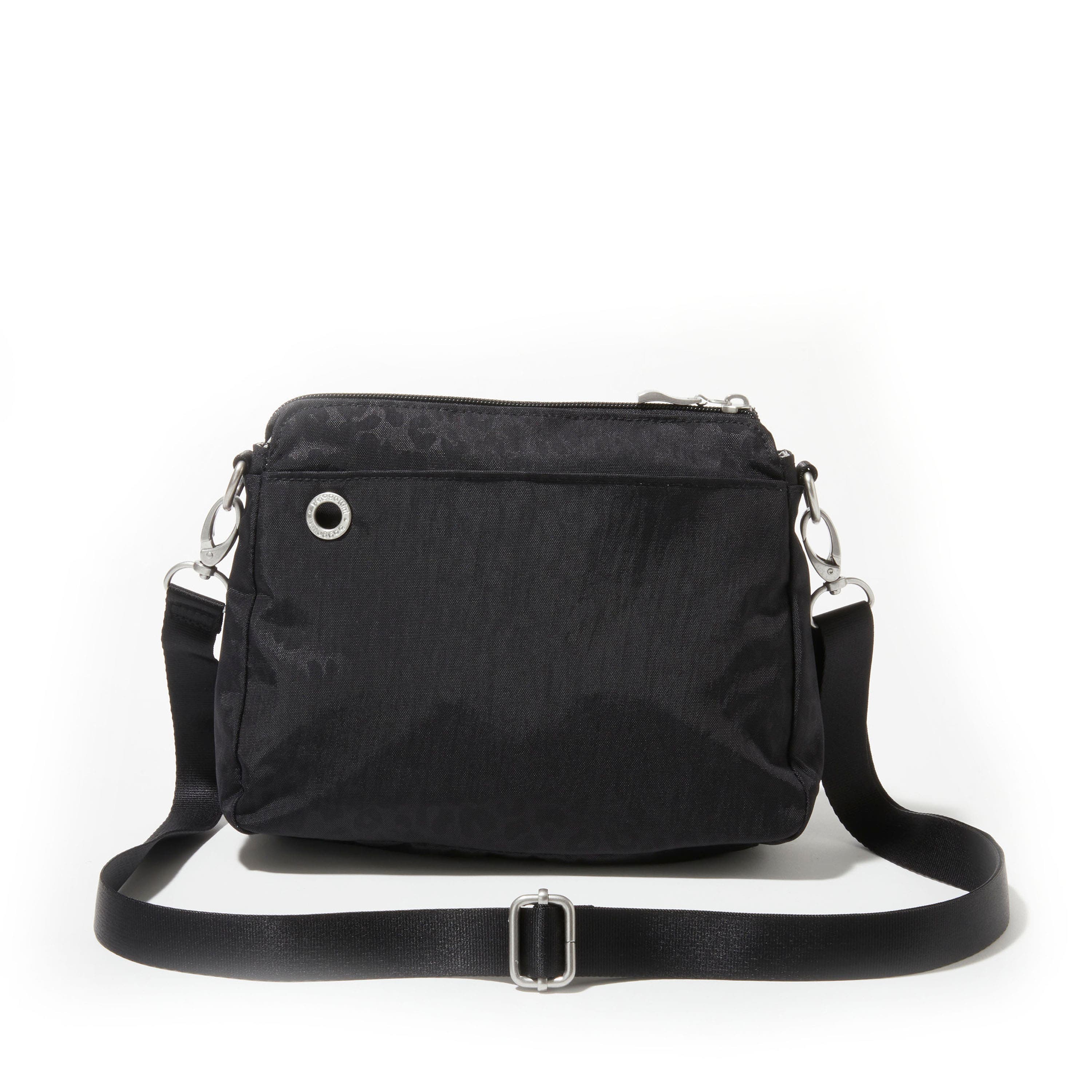BAGGALLINI Calais Crossbody Bag, Alternate, color, Black Cheetah Emboss