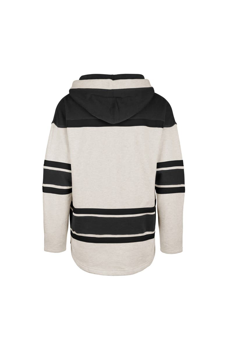 '47 Men's '47 Oatmeal Vegas Golden Knights Rockaway Lace-Up Pullover Hoodie, Alternate, color, 
