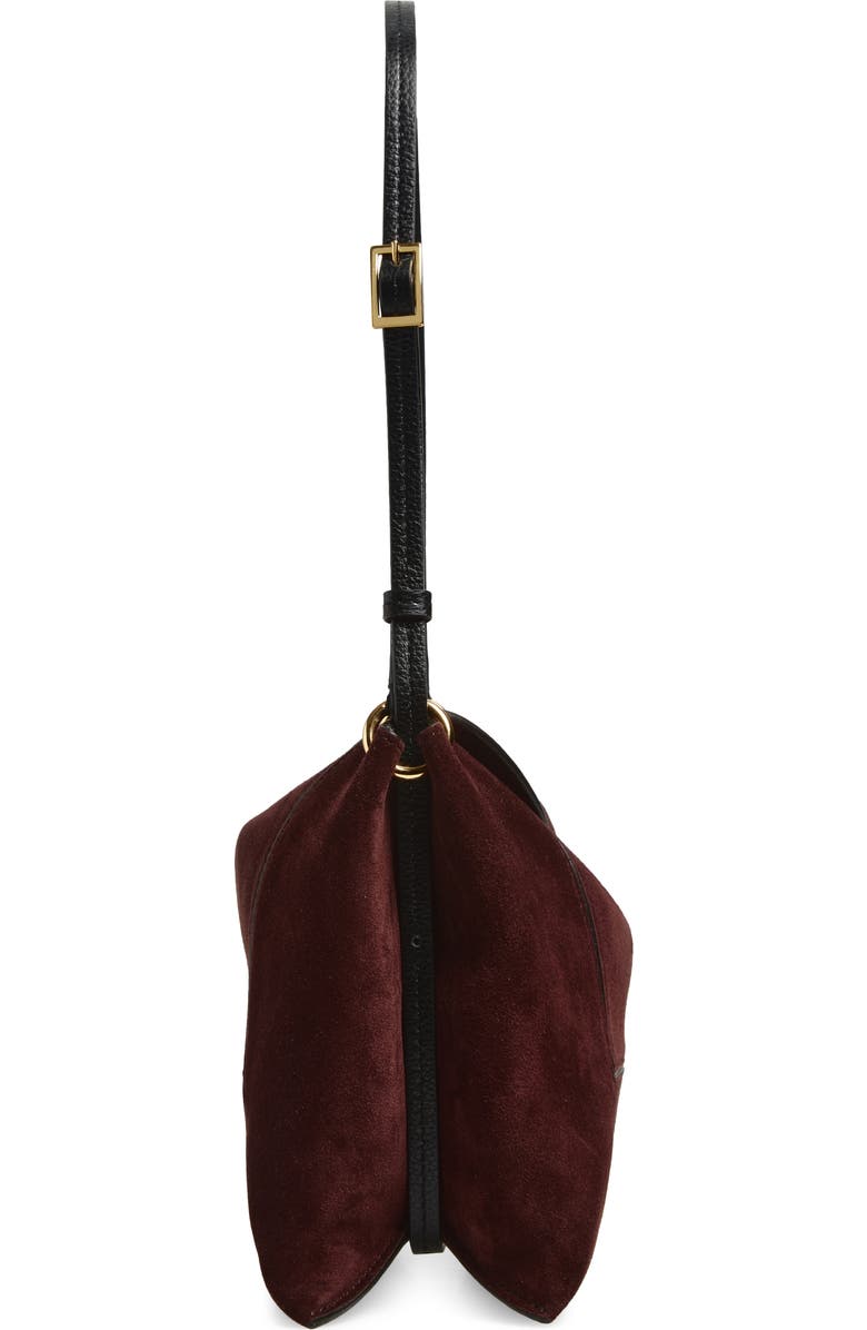 Wandler Penelope Slouch Suede Shoulder Bag, Alternate, color, Acai Suede
