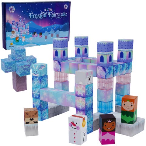 Blocchi Frosted Fairytale Magnetic Blocks 84pcs