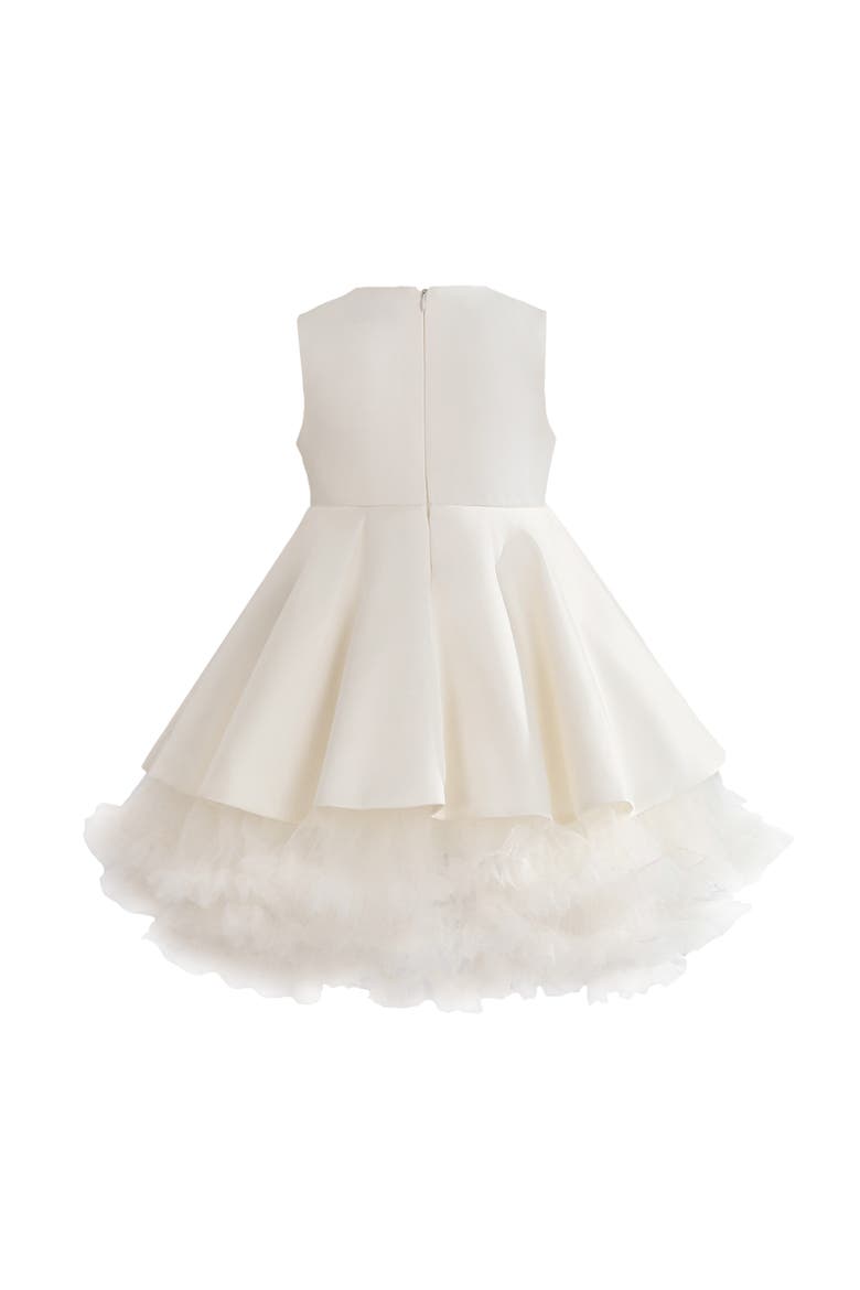 Anastasia Bow Tulle Dress, Alternate, color, Ivory