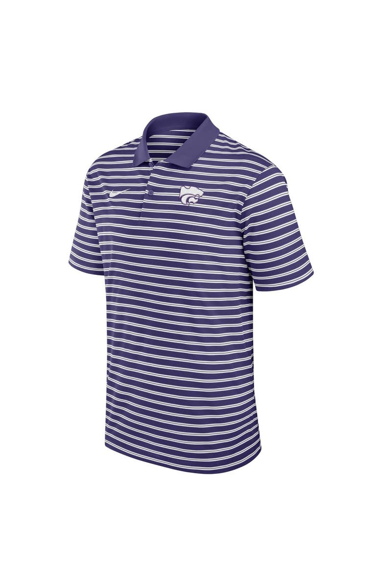 Nike Men's Nike Purple Kansas State Wildcats Victory Stripe Performance Polo, Alternate, color, Purple
