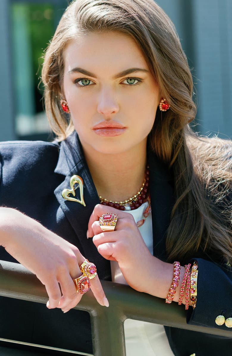 MacRae & Co. Open Heart Pin, Alternate, color, Gold