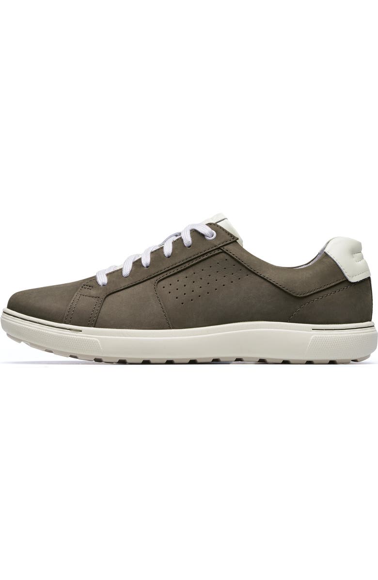 Clarks<sup>®</sup> Mapstone Tie Sneaker, Alternate, color, Olive Nubuck