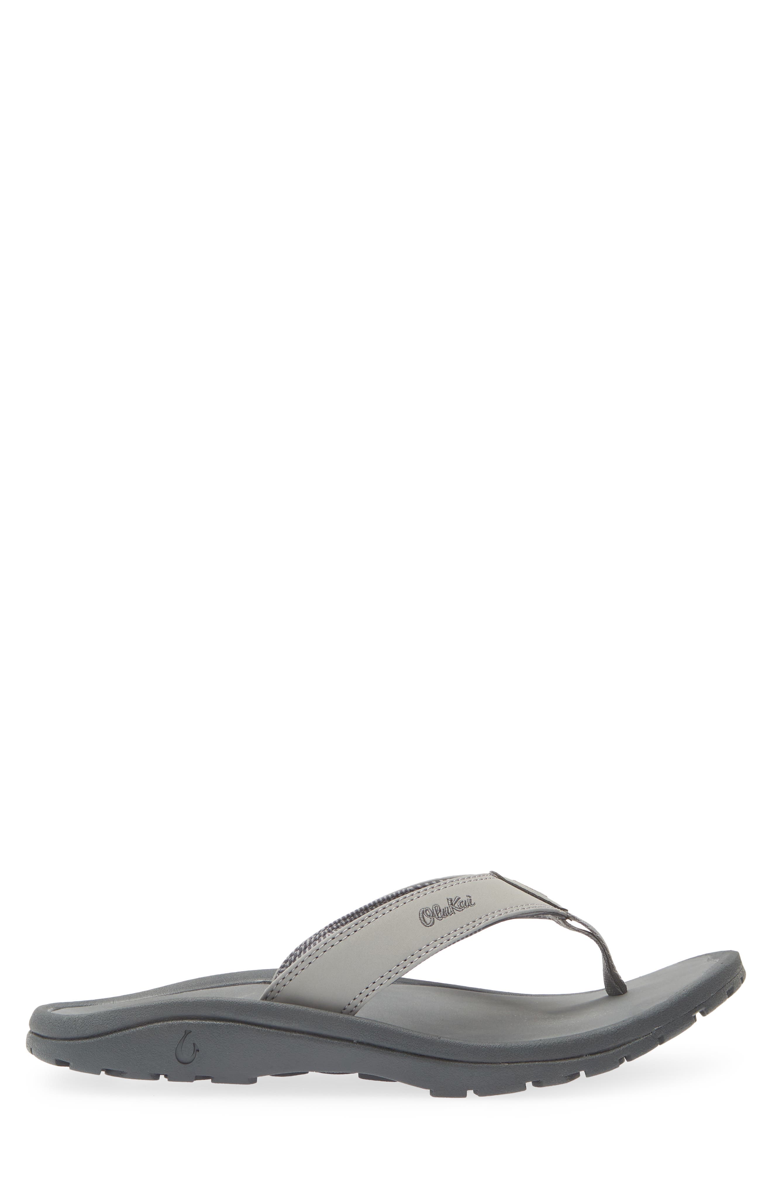 Ohana Flip Flop, Alternate, color, SHARKSKIN/ DK SHADOW