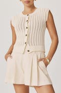 Splendid Luca Pointelle Sweater Tank