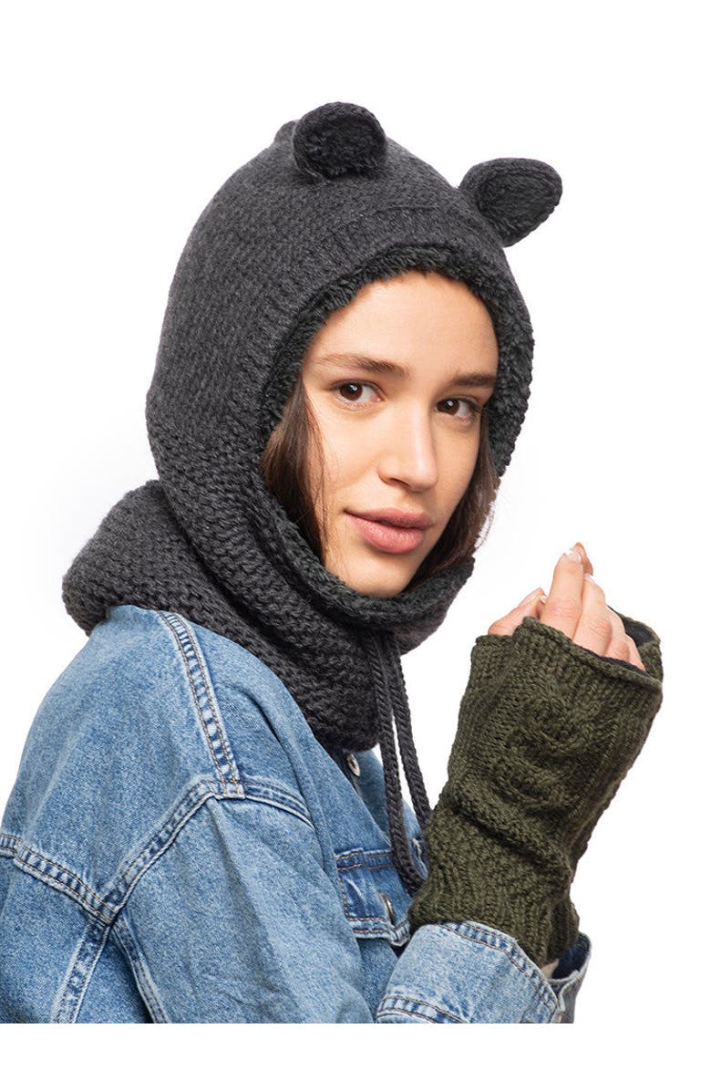 Nirvanna Designs Teddy Hood, Alternate, color, Black