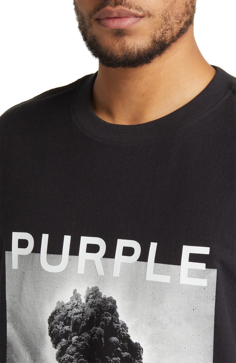 PURPLE BRAND Textured Cotton Graphic T-Shirt, Alternate, color,