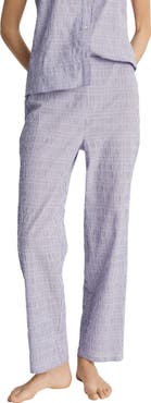 MANGO Stripe Stretch Cotton Pajama Pants
