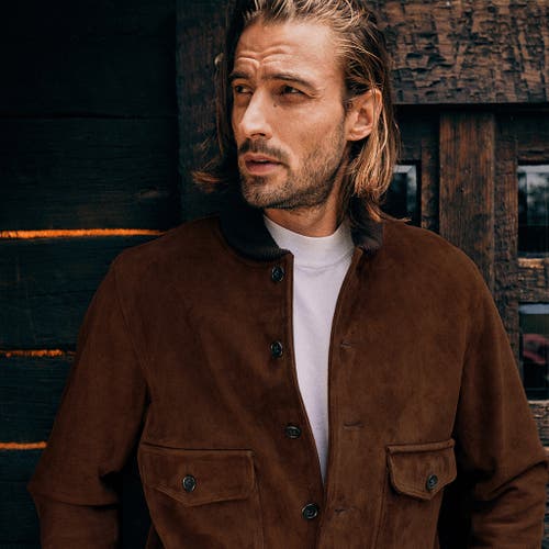 Last Wolf Voyageurs Bomber Jacket In Brown